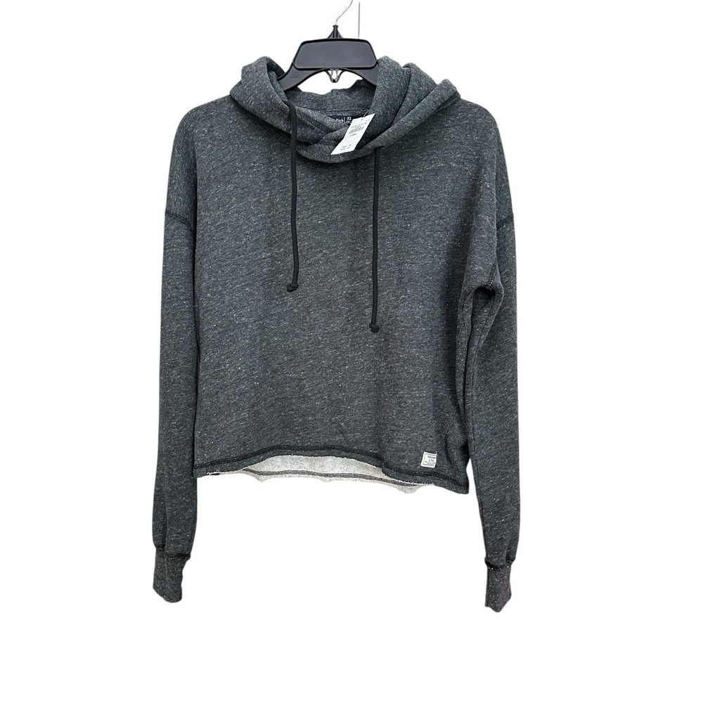 Abercrombie Fitch Hoodie Womens Sz XS Gray Long Sleeve Pullover‎ NWT #ST7-5